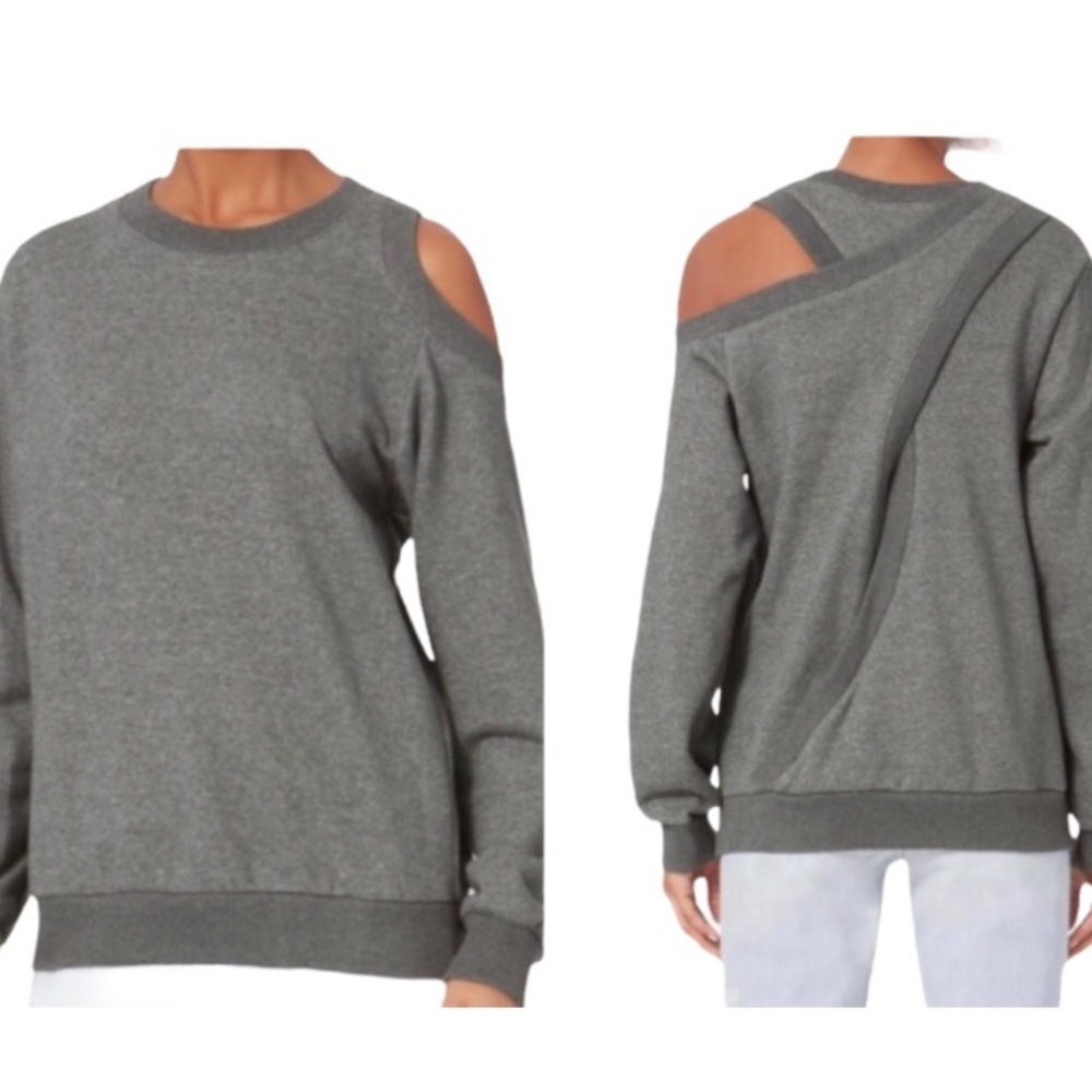 A.L.C. Cold shoulder open back sweatshirt